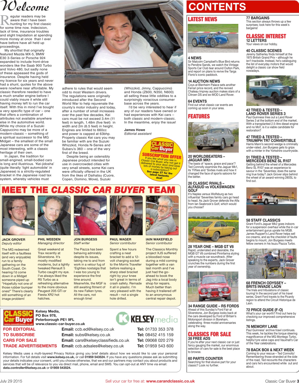Classic Car Buyer Preview Pages