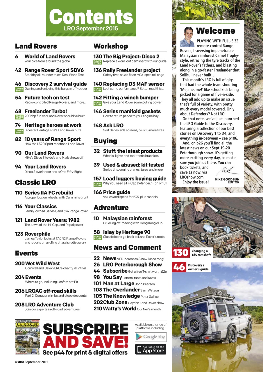 Land Rover Owner Preview Pages