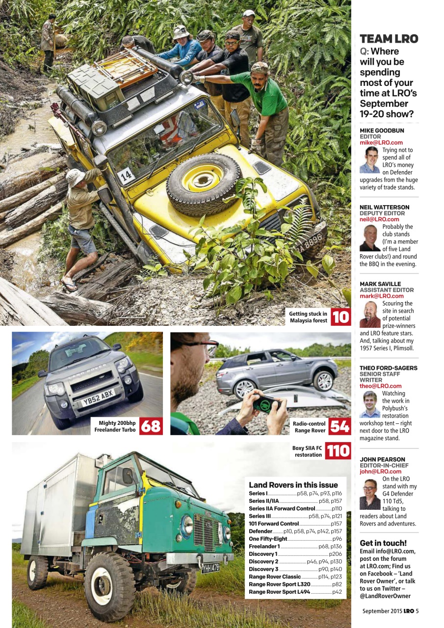 Land Rover Owner Preview Pages