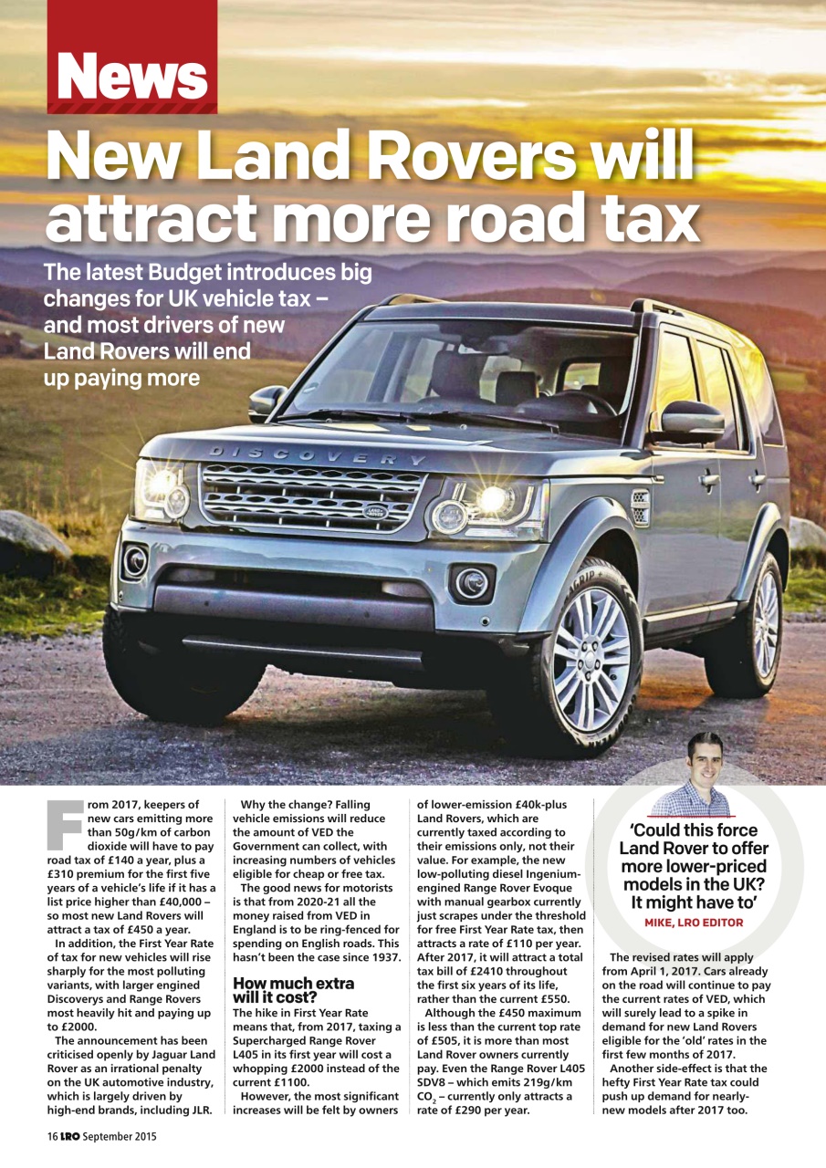 Land Rover Owner Preview Pages