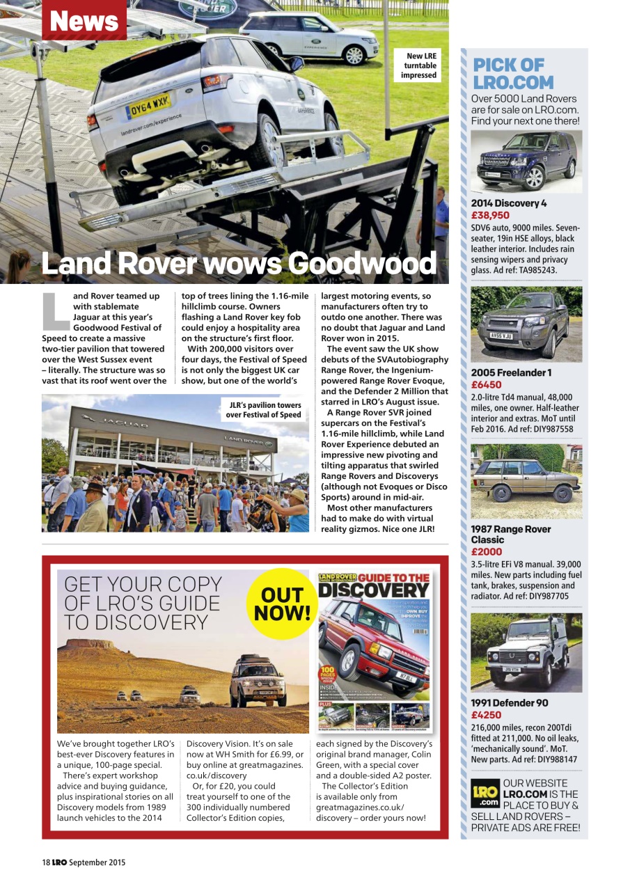Land Rover Owner Preview Pages