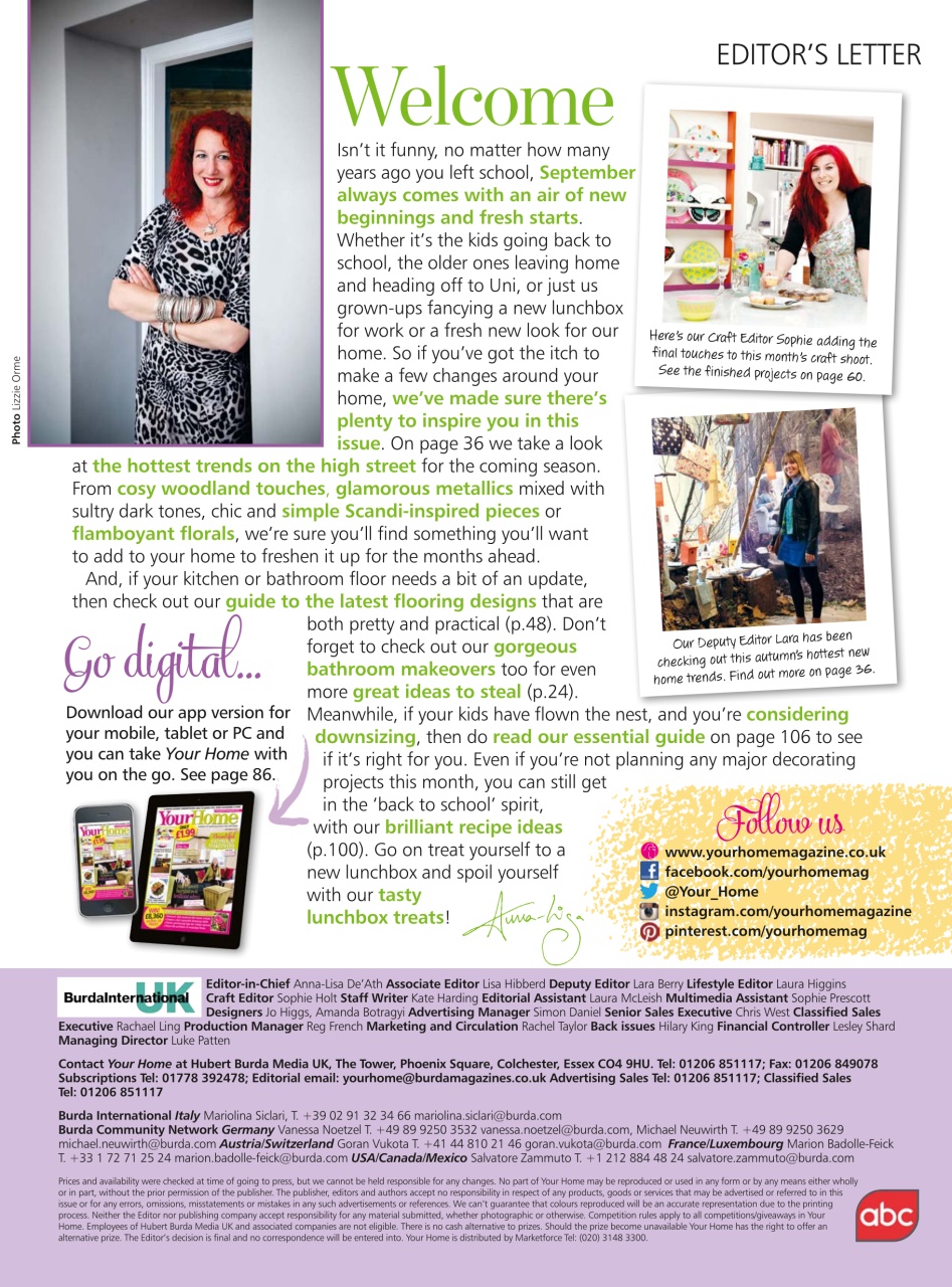 Your Home Magazine Preview Pages