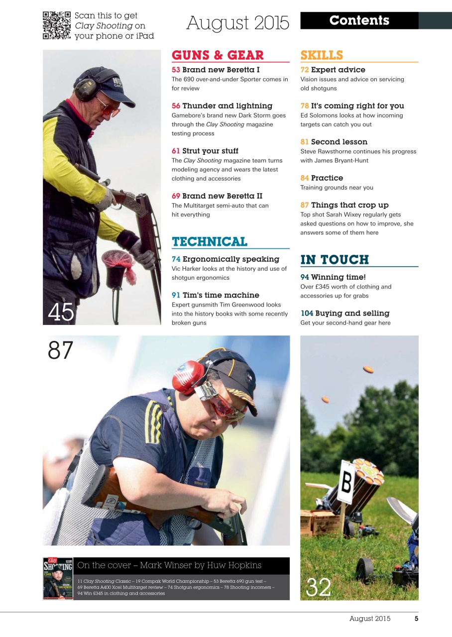 Clay Shooting Preview Pages