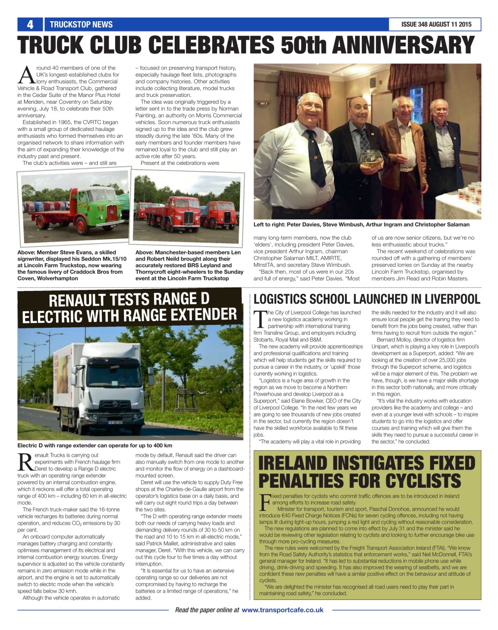 Truckstop News Preview Pages