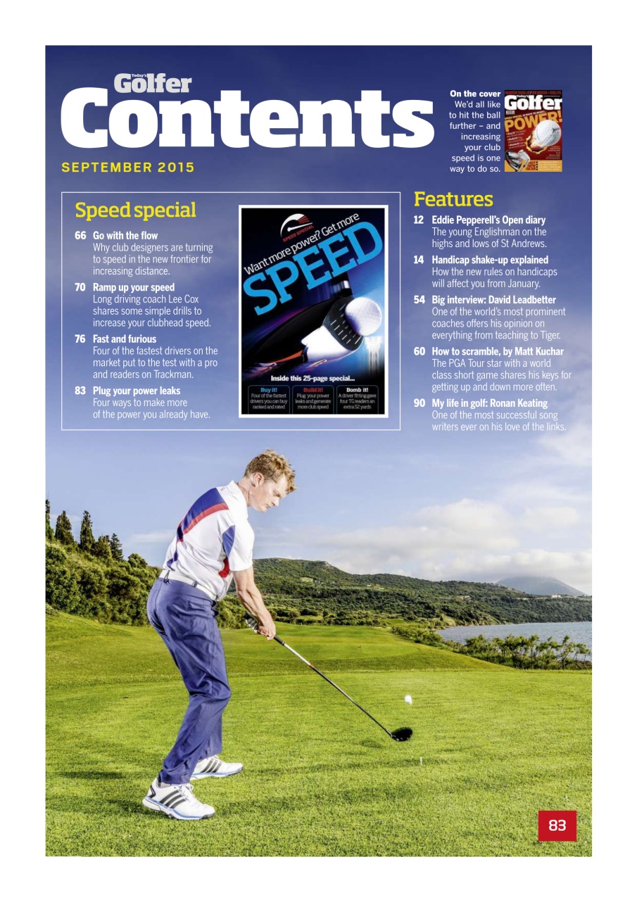 Today's Golfer Preview Pages