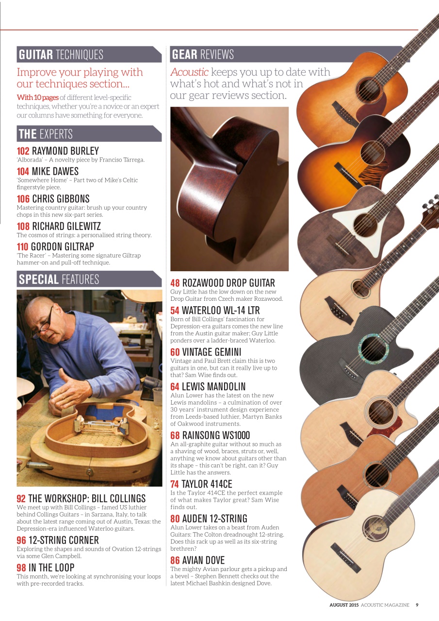 Acoustic Preview Pages