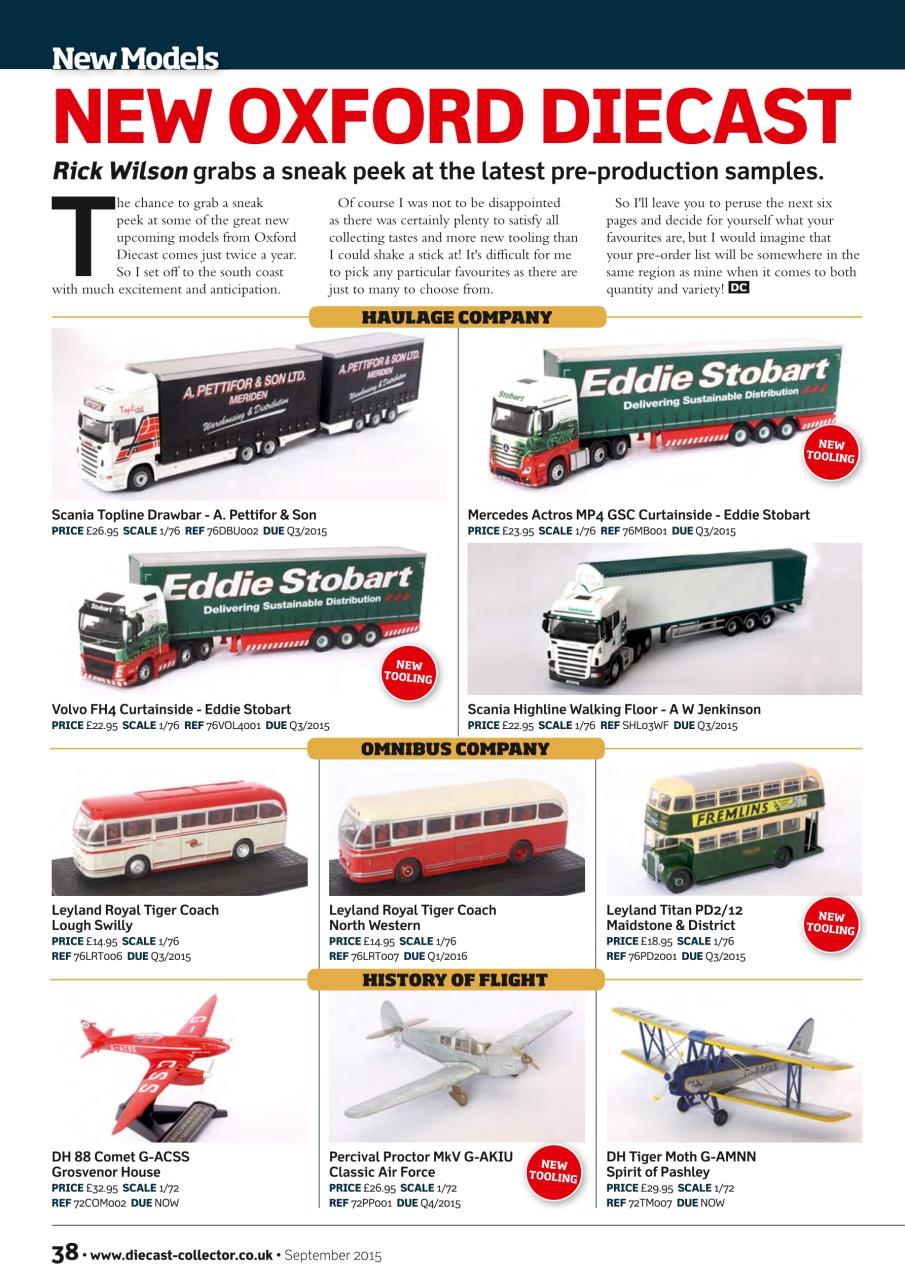 Diecast Collector Preview Pages