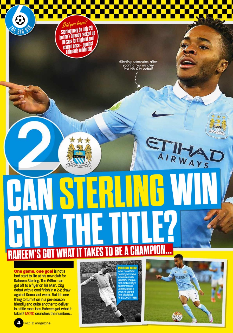 Match of the Day Preview Pages