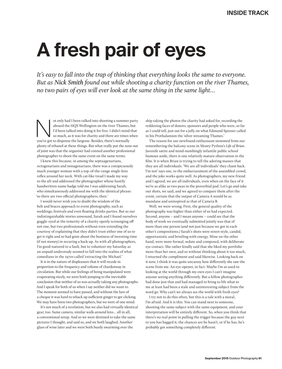 Outdoor Photography Preview Pages