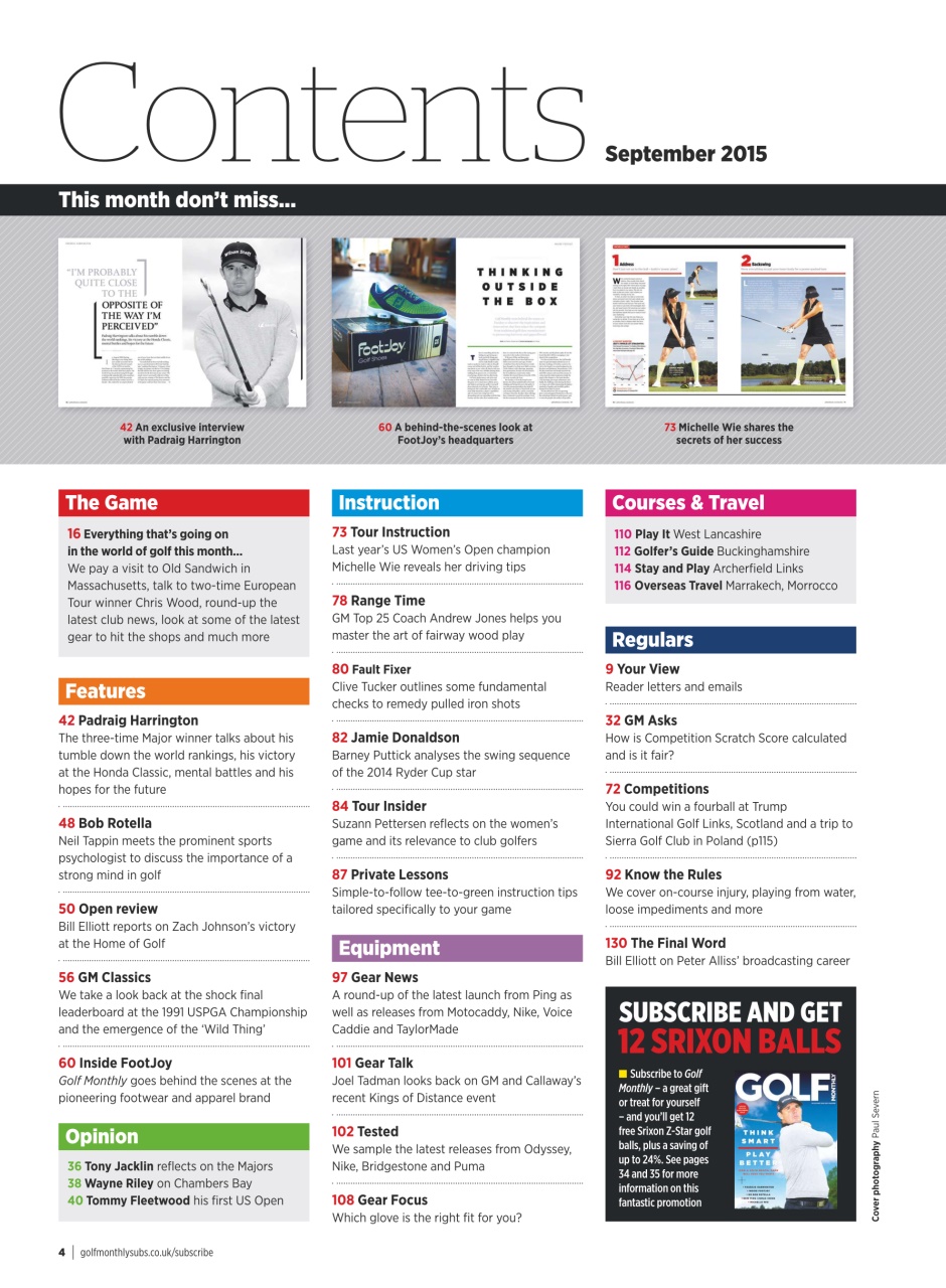 Golf Monthly Preview Pages