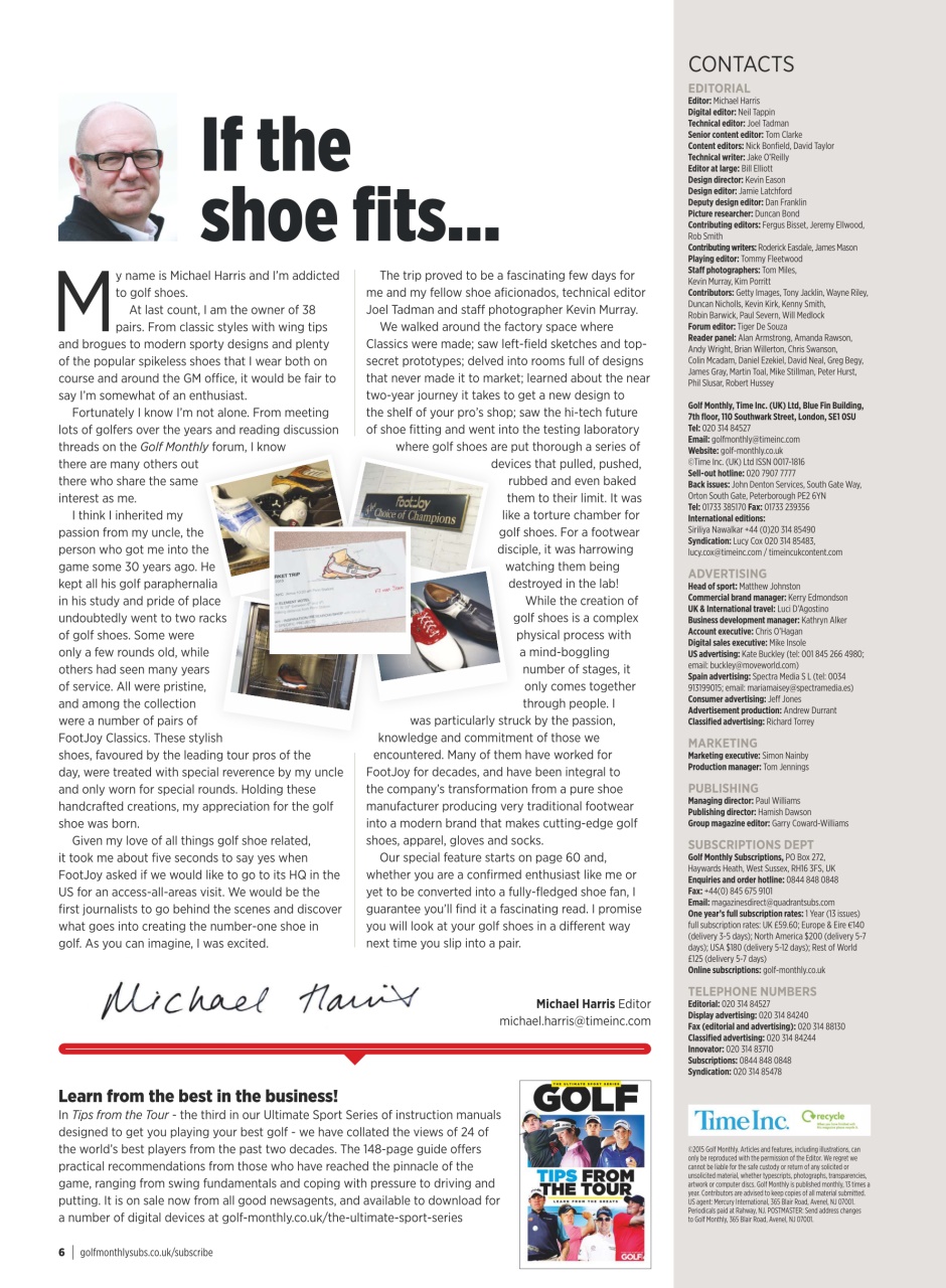 Golf Monthly Preview Pages