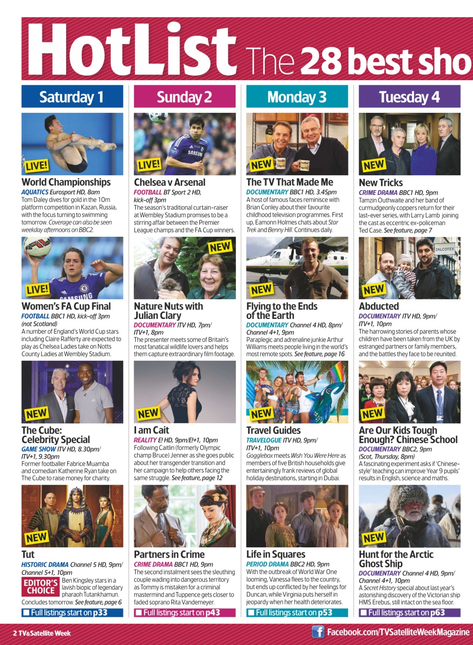 TV & Satellite Week Preview Pages