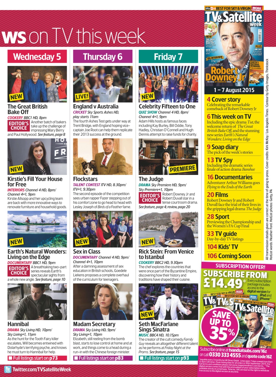 TV & Satellite Week Preview Pages