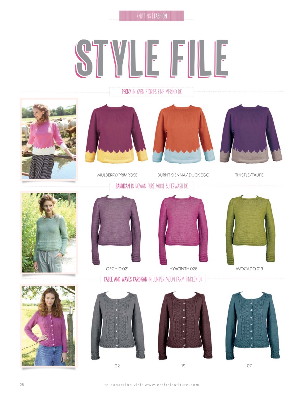 Knitting Preview Pages