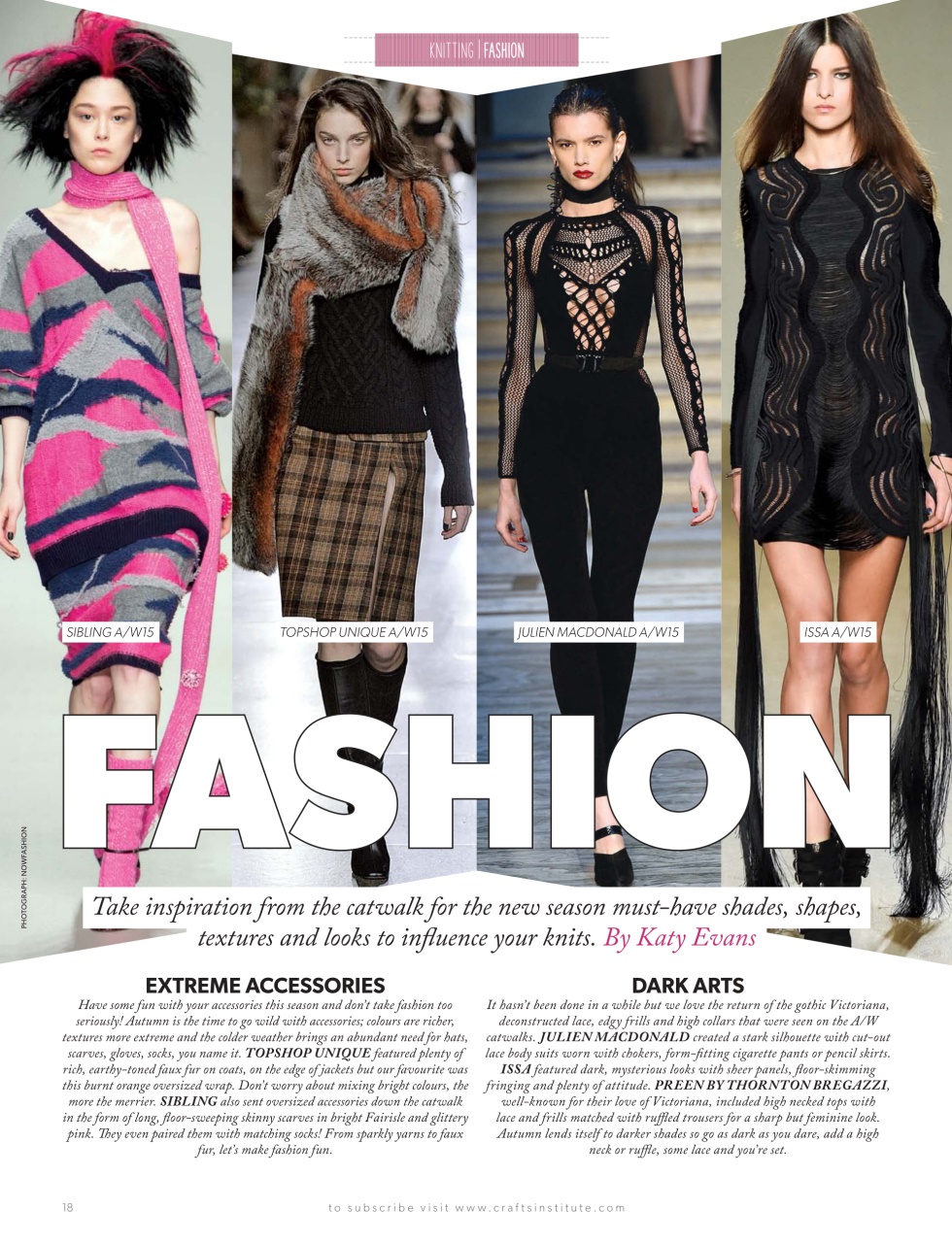 Knitting Preview Pages