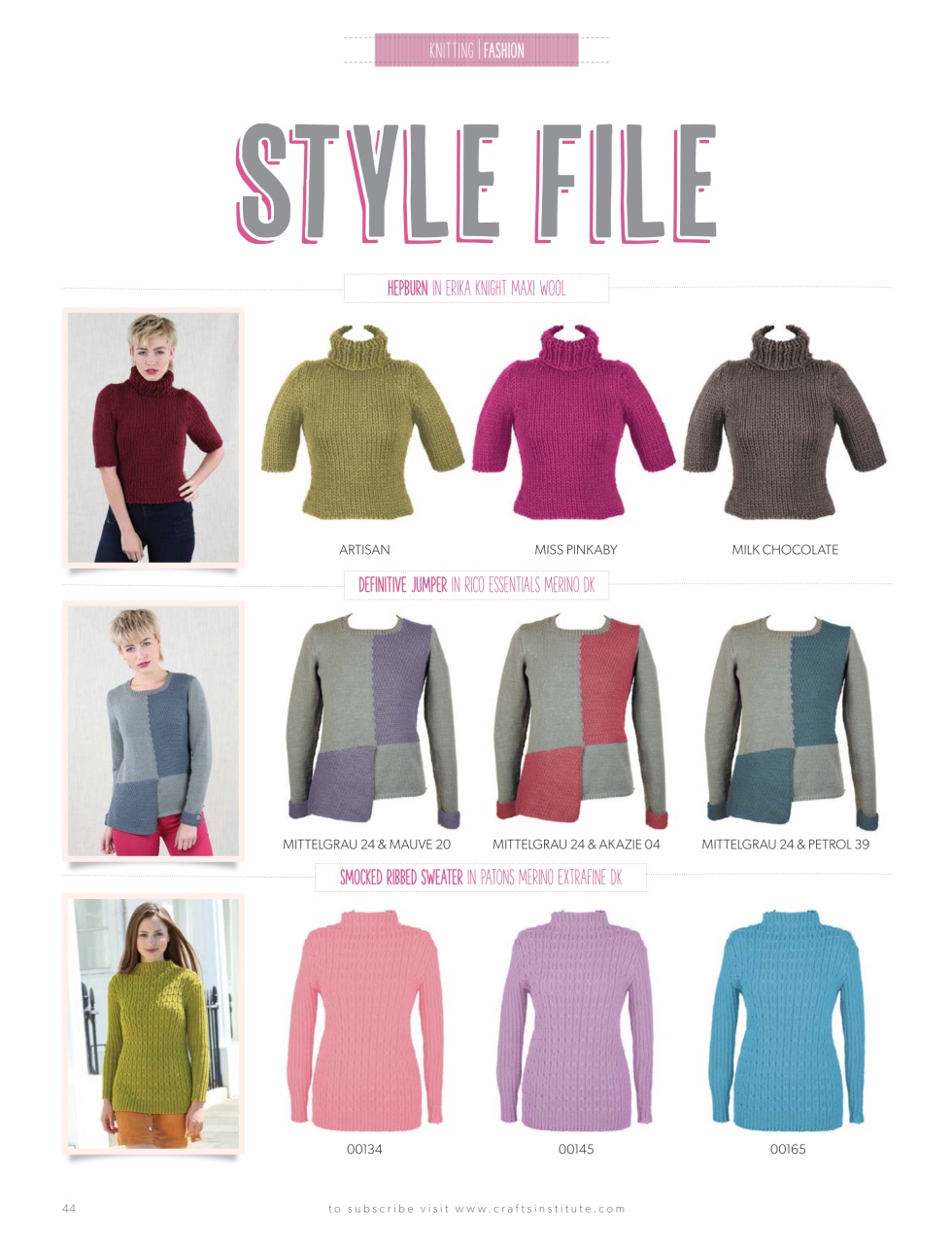 Knitting Preview Pages