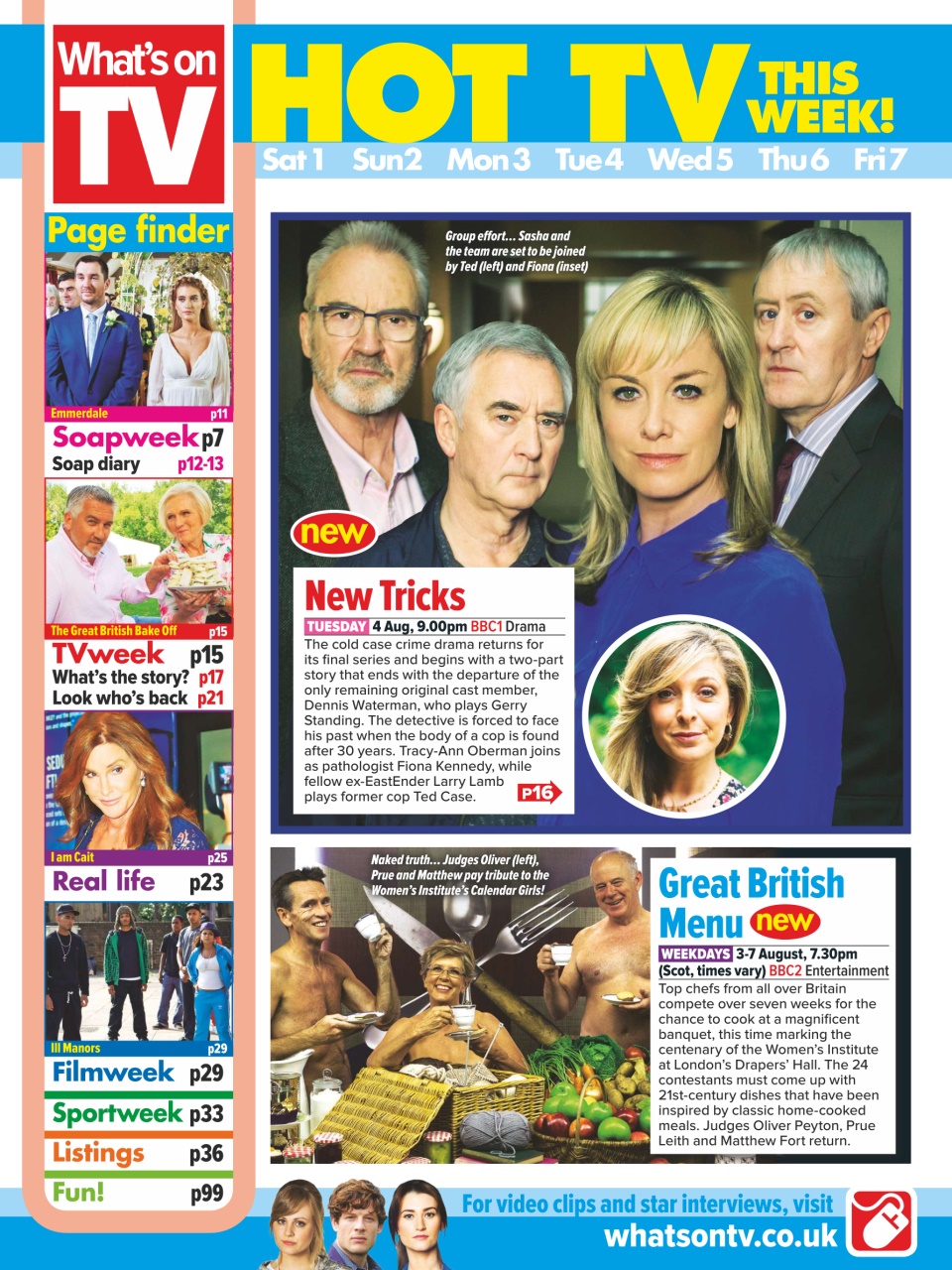 What's on TV Preview Pages