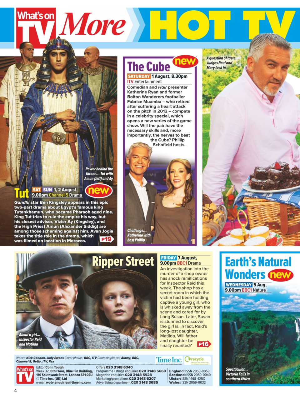 What's on TV Preview Pages