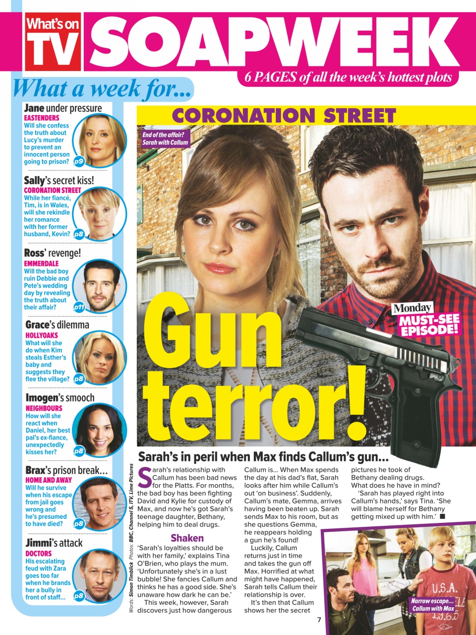 What's on TV Preview Pages