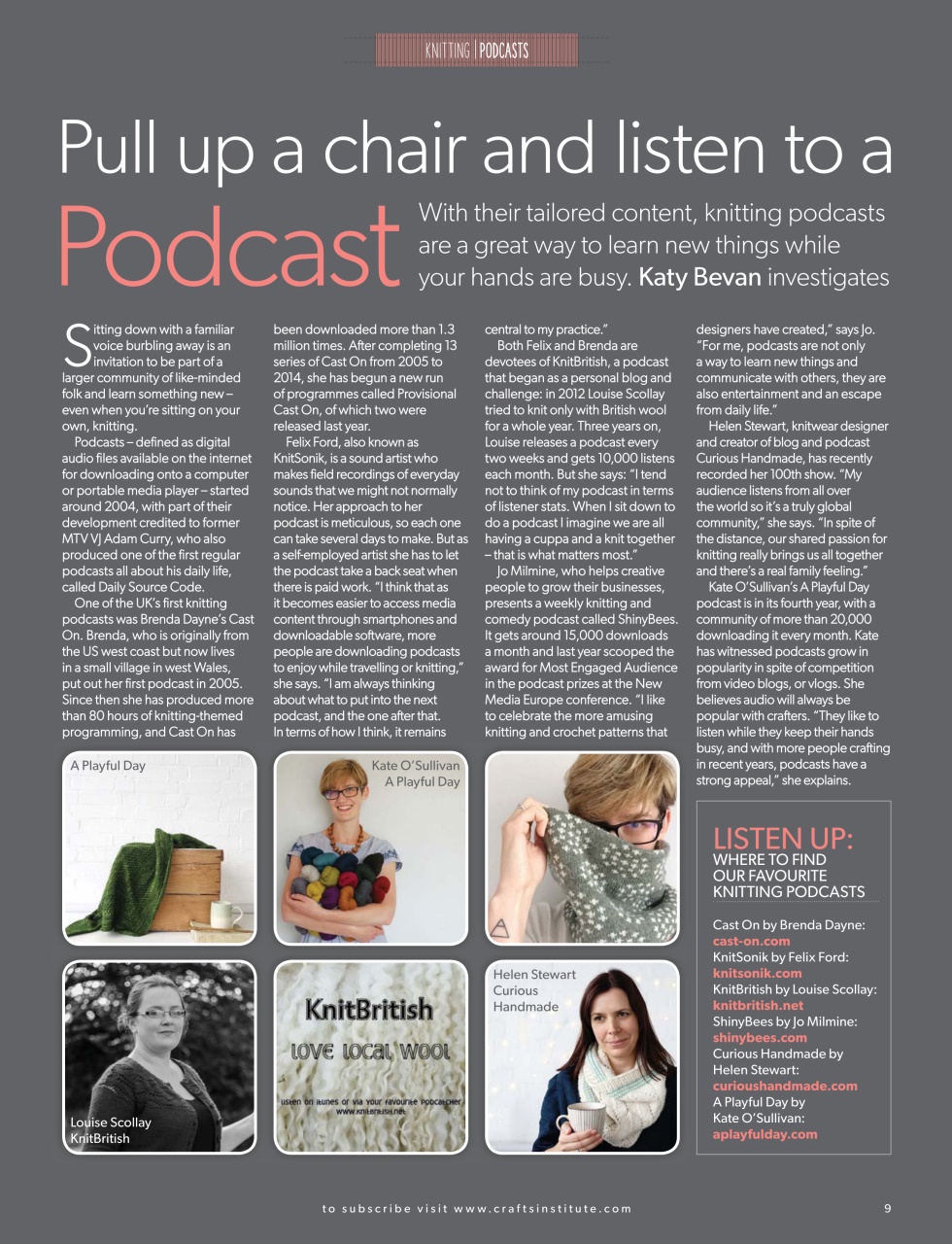 Knitting Preview Pages