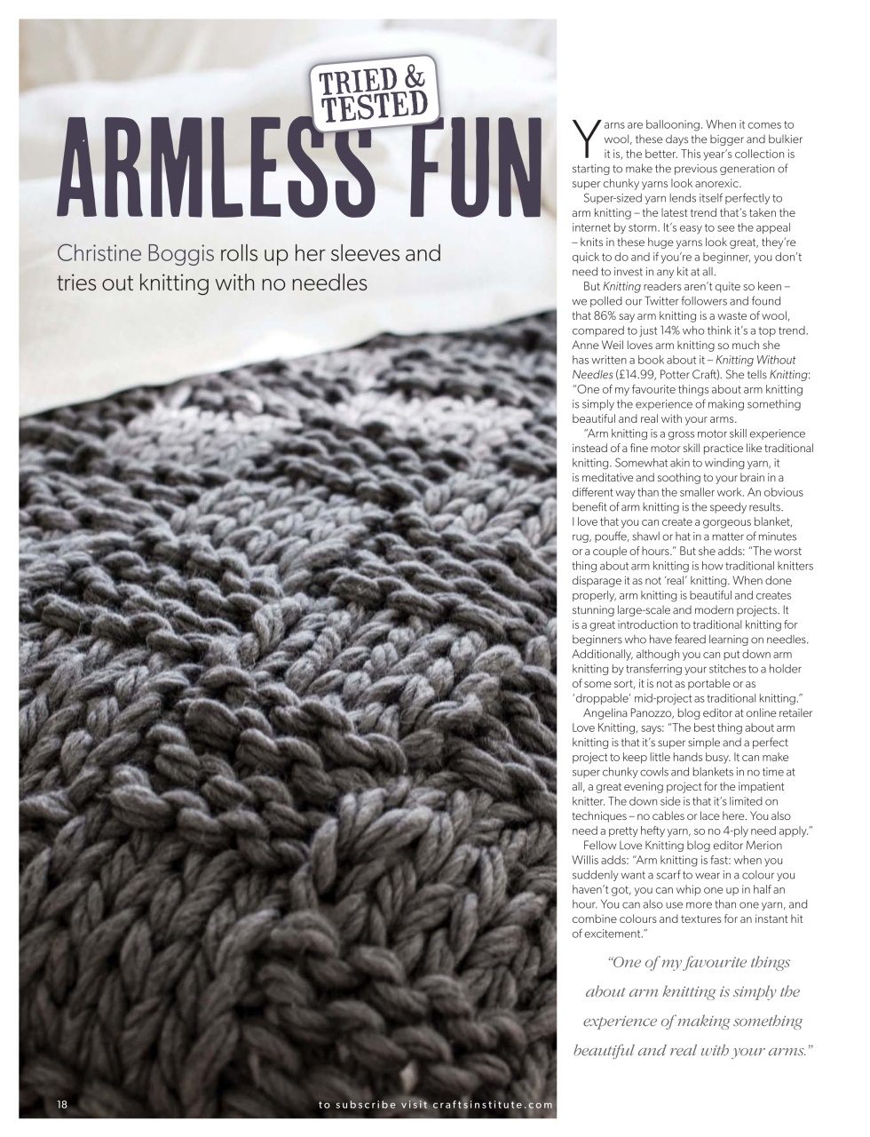 Knitting Preview Pages