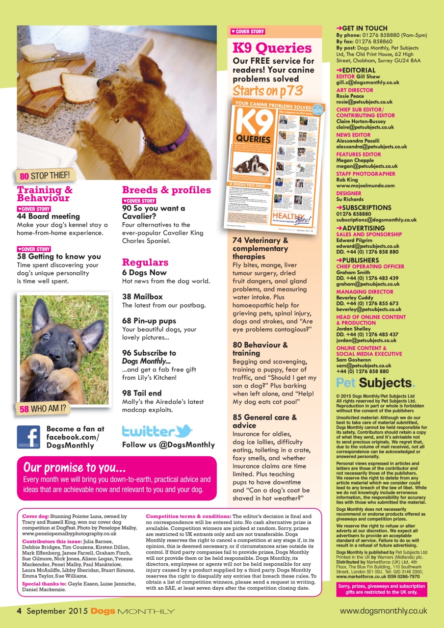 Dogs Monthly Preview Pages