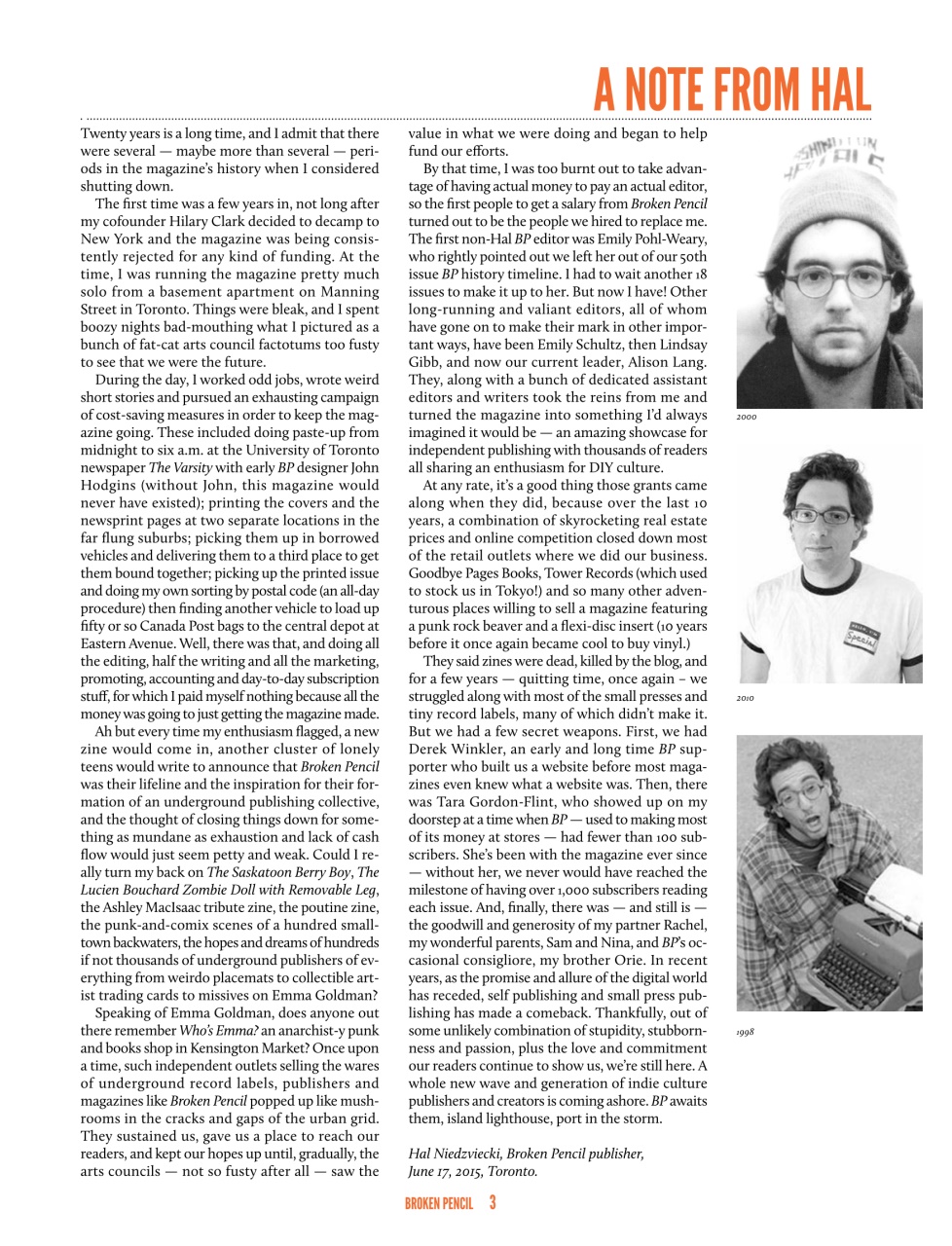 Broken Pencil Preview Pages