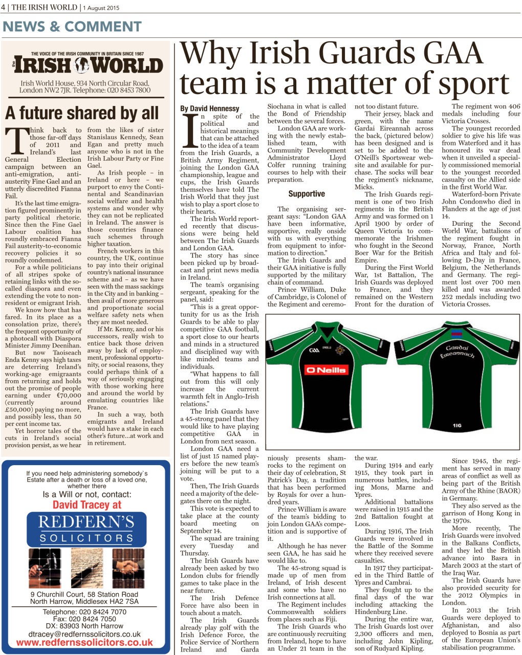 Irish World Preview Pages