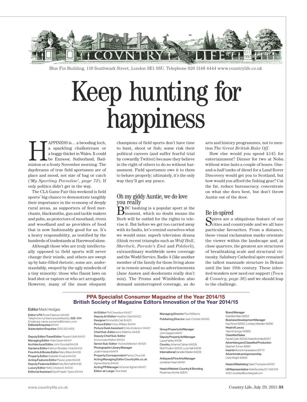 Country Life Preview Pages