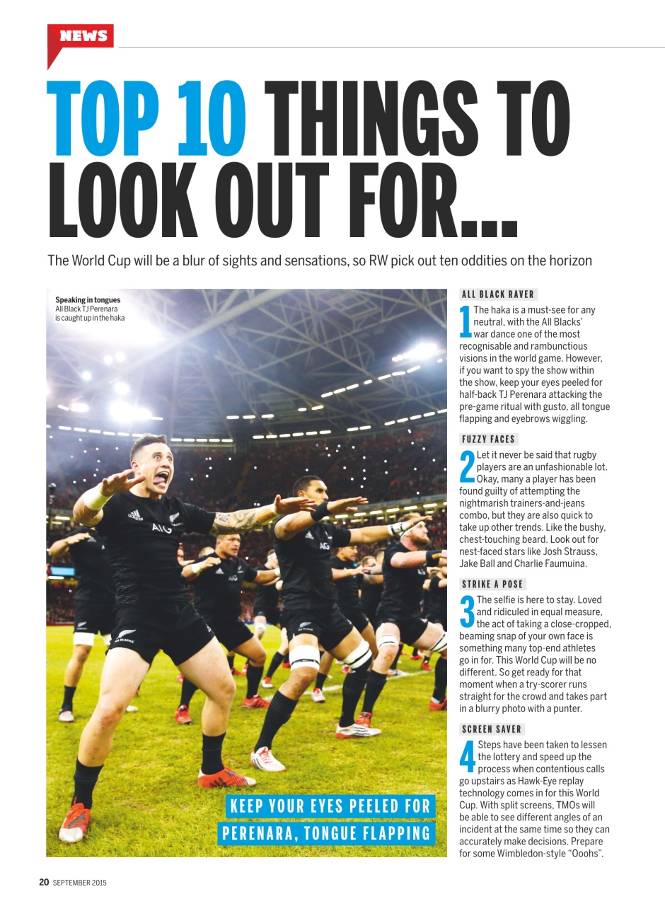 Rugby World Preview Pages