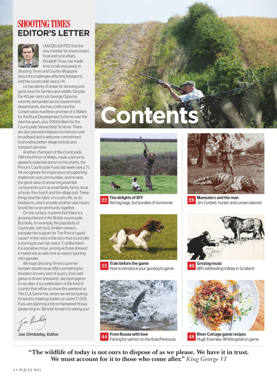 Shooting Times & Country Preview Pages