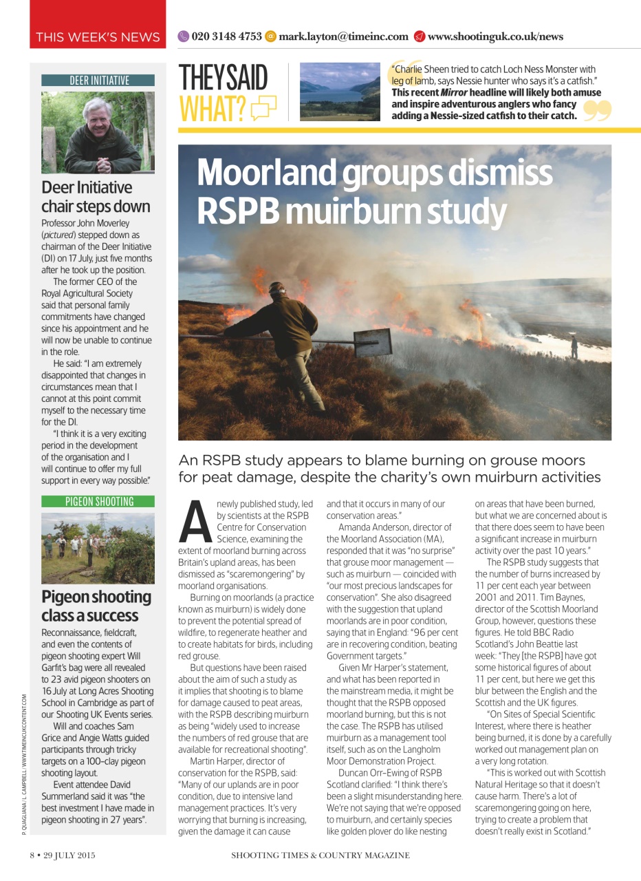 Shooting Times & Country Preview Pages