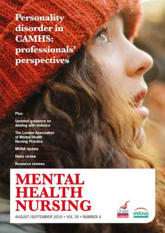 Mental Health Nursing issue August 2015