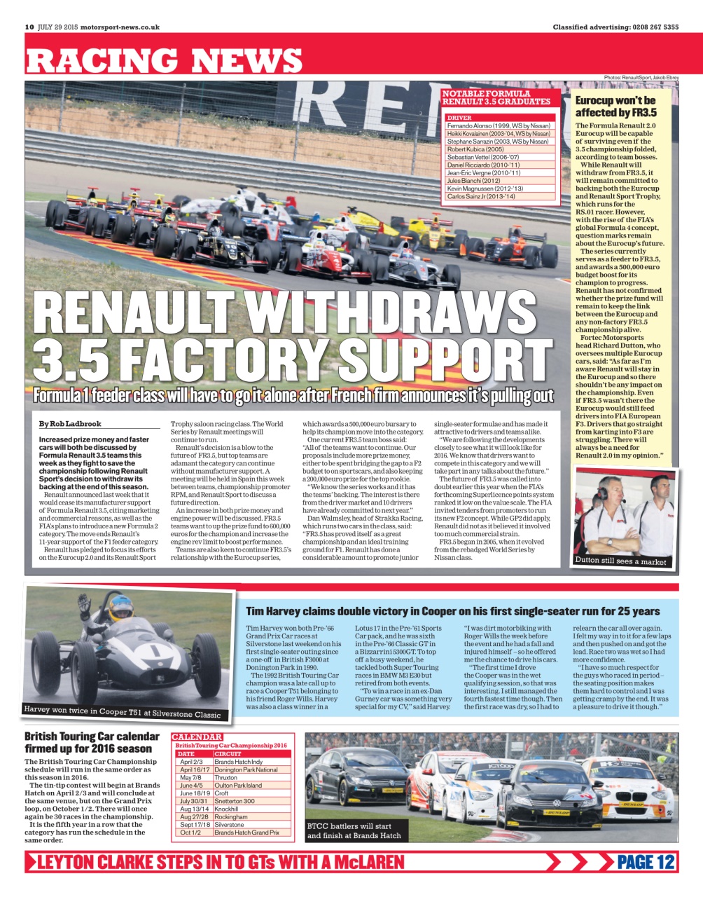 Motorsport News Preview Pages