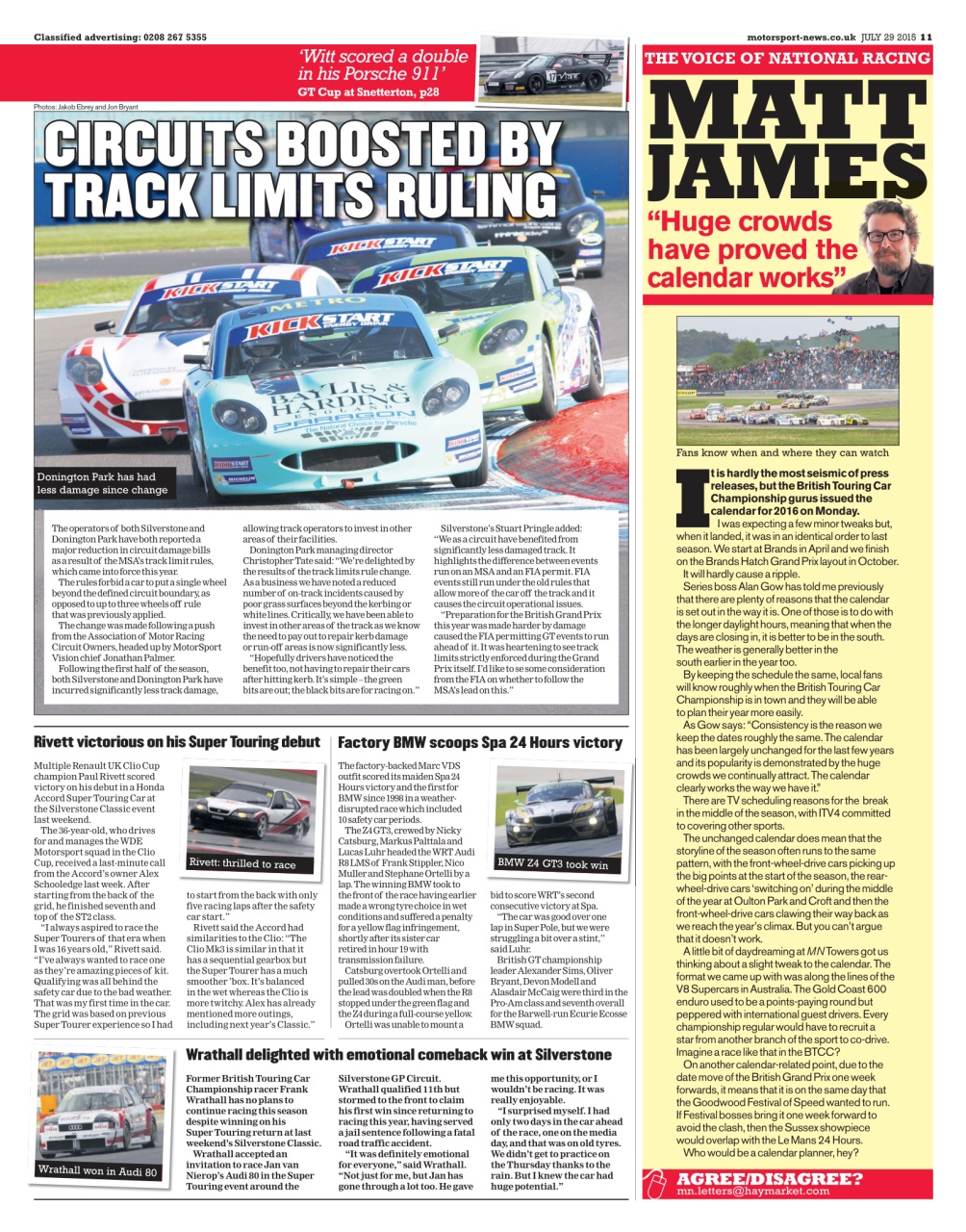 Motorsport News Preview Pages