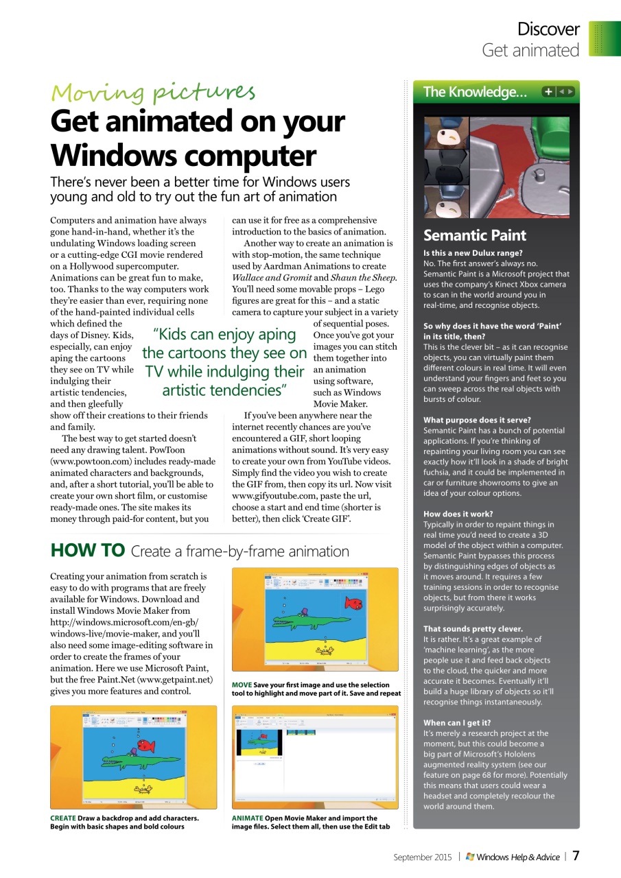 Windows Help & Advice Preview Pages