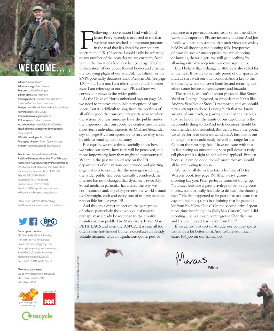 Fieldsports Journal Preview Pages