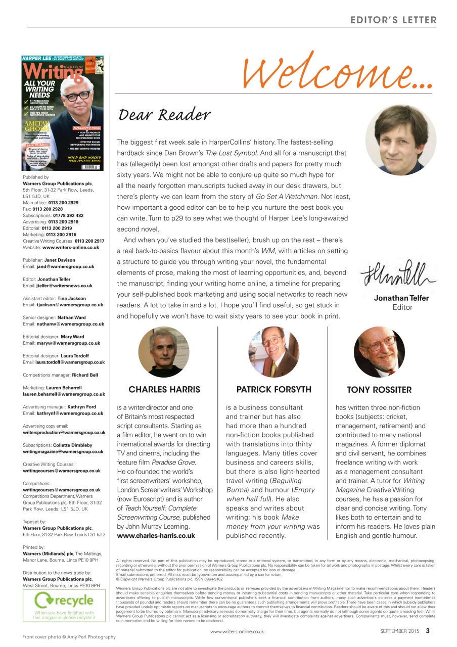 Writing Magazine Preview Pages