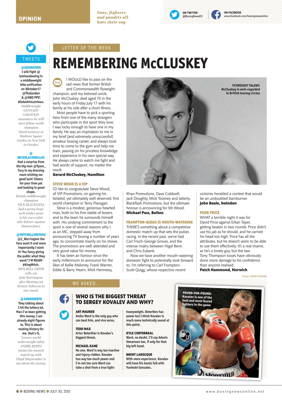 Boxing News Preview Pages