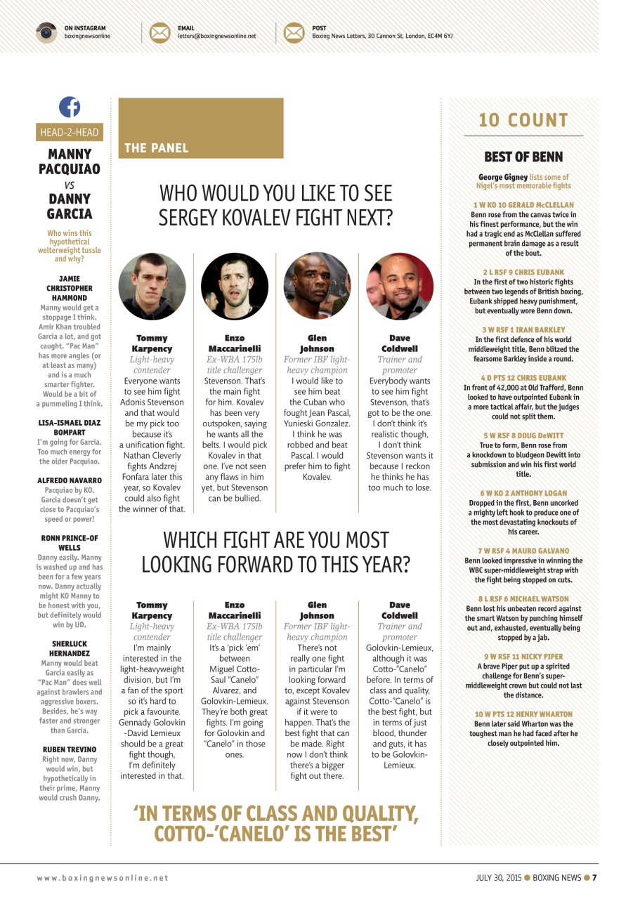 Boxing News Preview Pages