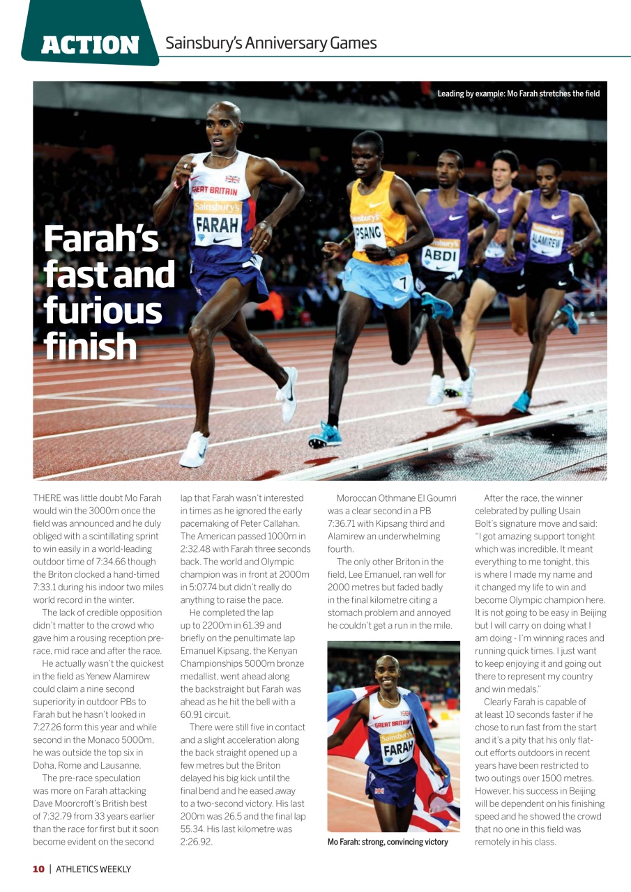 AW – Athletics Weekly Magazine Preview Pages