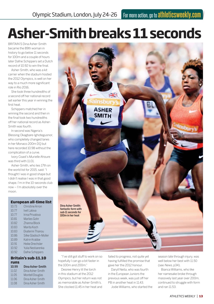 AW – Athletics Weekly Magazine Preview Pages