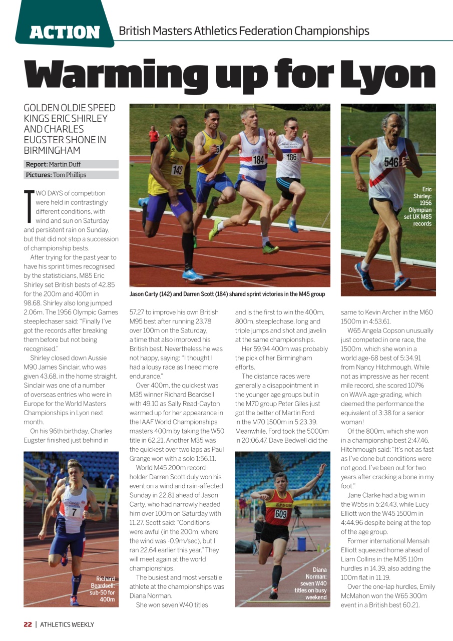 AW – Athletics Weekly Magazine Preview Pages
