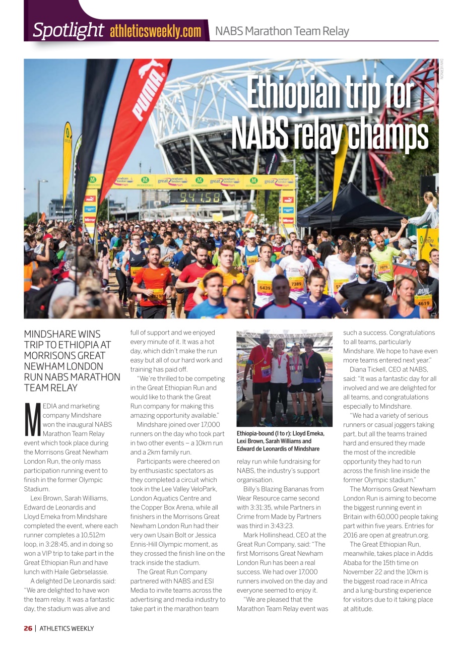 AW – Athletics Weekly Magazine Preview Pages