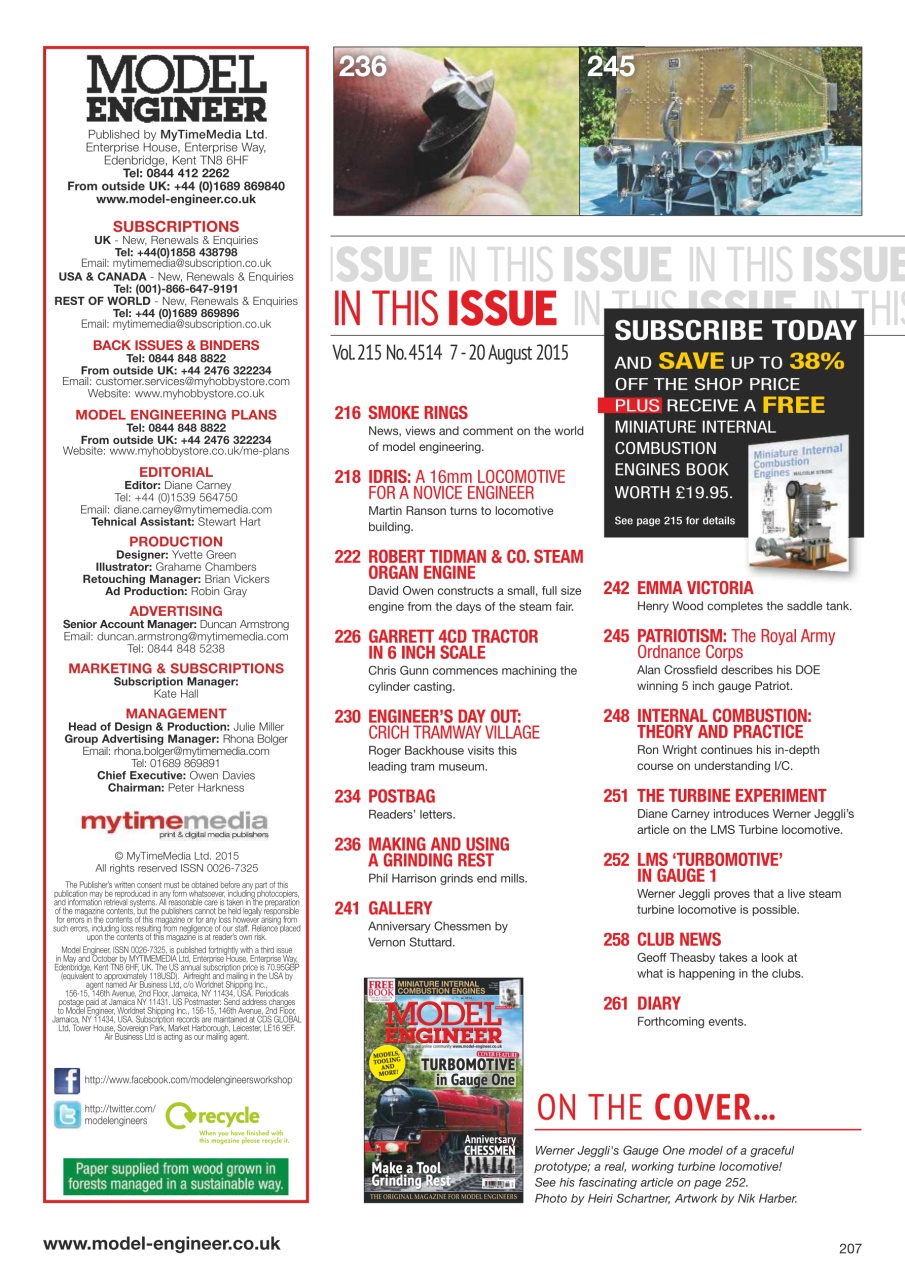 Model Engineer Preview Pages