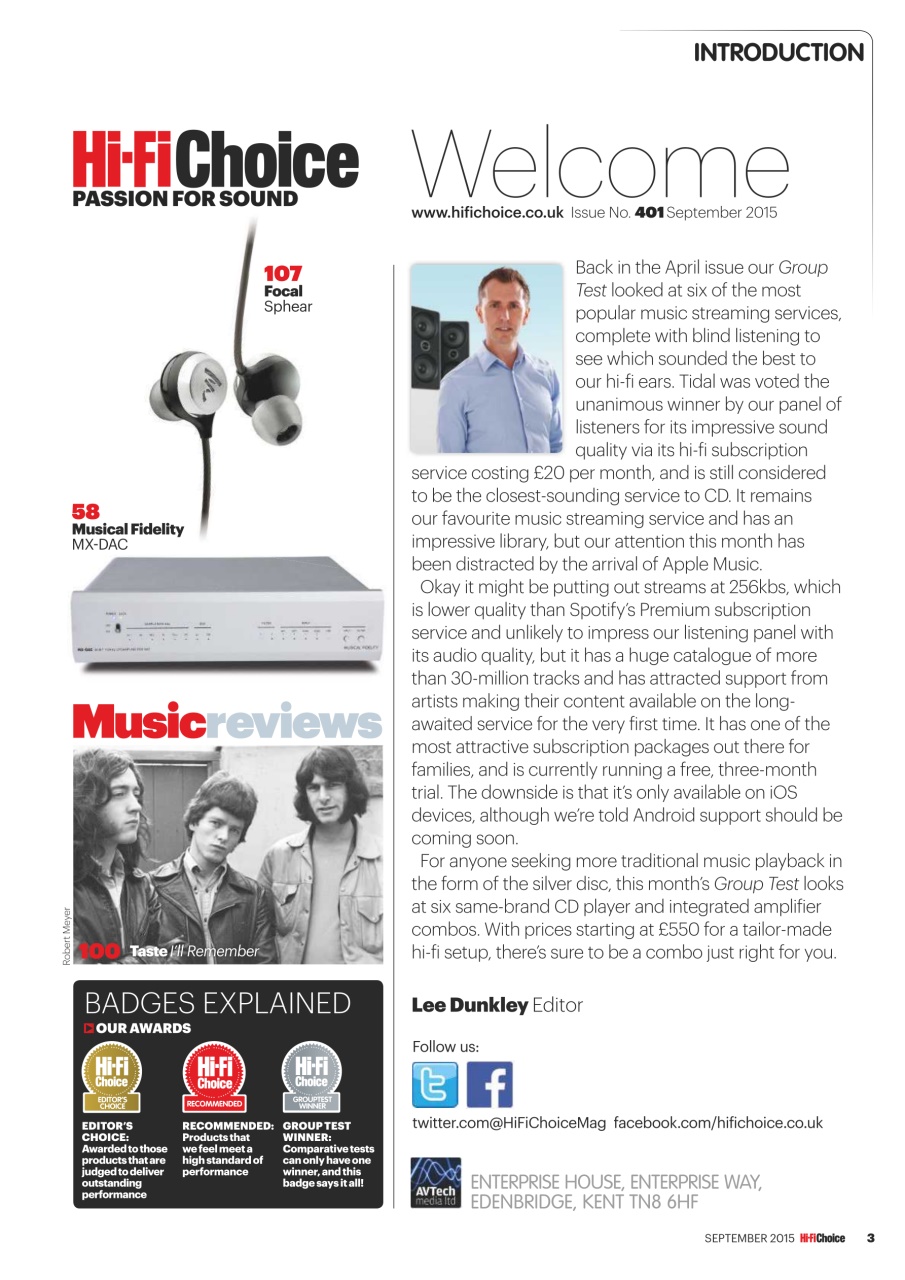 Hi-Fi Choice Preview Pages