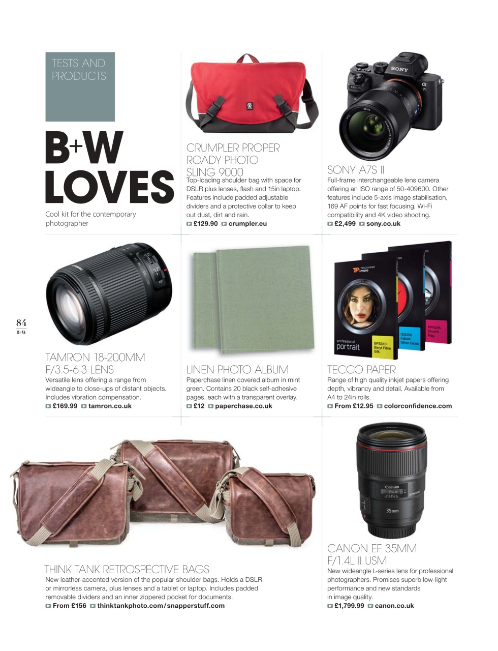 Black+White Photography Preview Pages