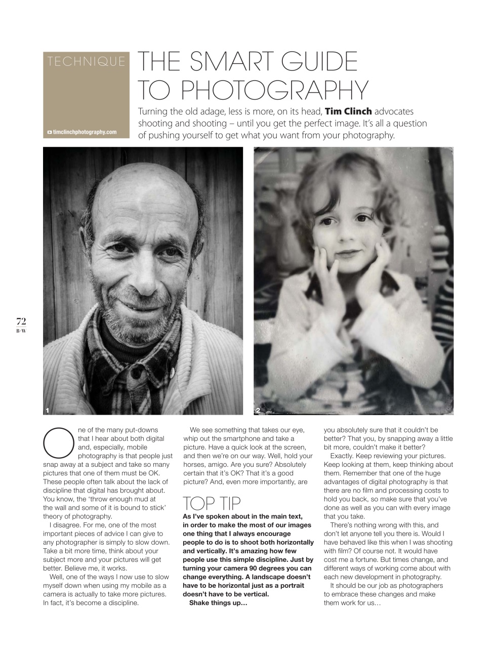Black+White Photography Preview Pages