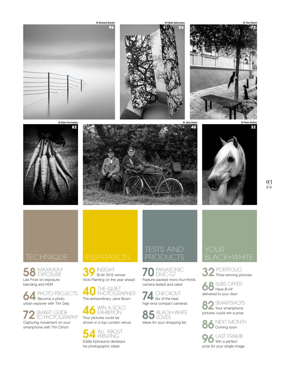 Black+White Photography Preview Pages