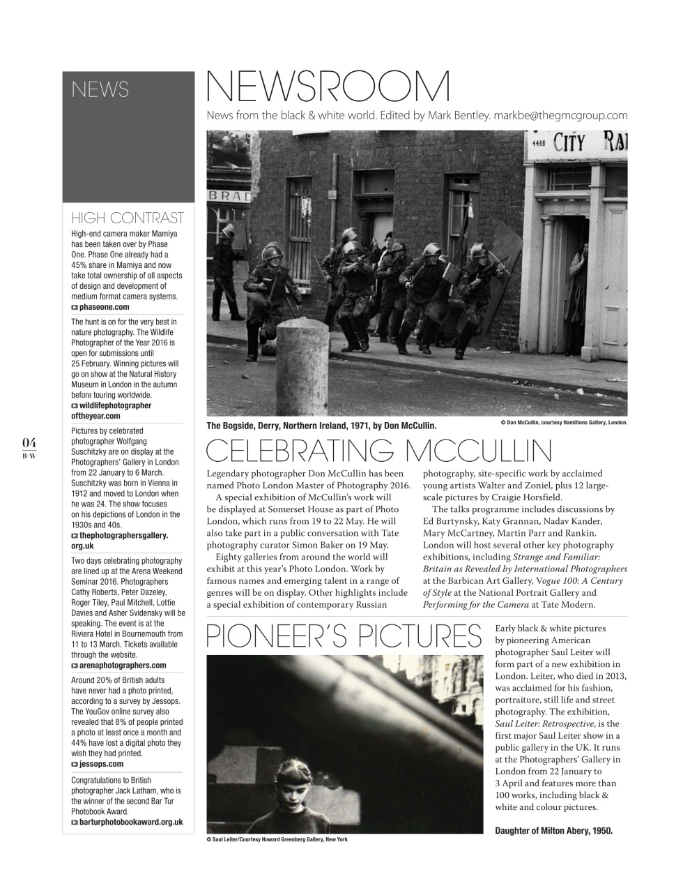 Black+White Photography Preview Pages